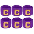 thumbnail image 1 of Banda de Capitán de Fútbol Uxcell, Banda Elástica Ajustable para Jugadores Antideslizante Púrpura, 1 of 7