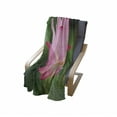 thumbnail image 4 of Pink Soft Flannel Fleece Throw Blanket, Flower Theme Nature Inspired Lotus Lily Blossom Romantic Digital, Cozy Plush for Indoor and Outdoor Use, 70" x 90", Pink and Fern Green, by Ambesonne, 4 of 6