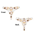thumbnail image 3 of Balery Cute Bee Gnome Tangas de Algodón para Mujer con Estampado – Ropa Interior Sexy, Transpirable, G-string-Small, 3 of 6