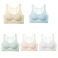 thumbnail image 2 of Uccdo 5-Pack Girls Casual Eveyday Bra Sets 10-18T Teens Girl Sports Training Bra Wireless Padded Crop Cami Bras For Junior Big Girls, 2 of 8