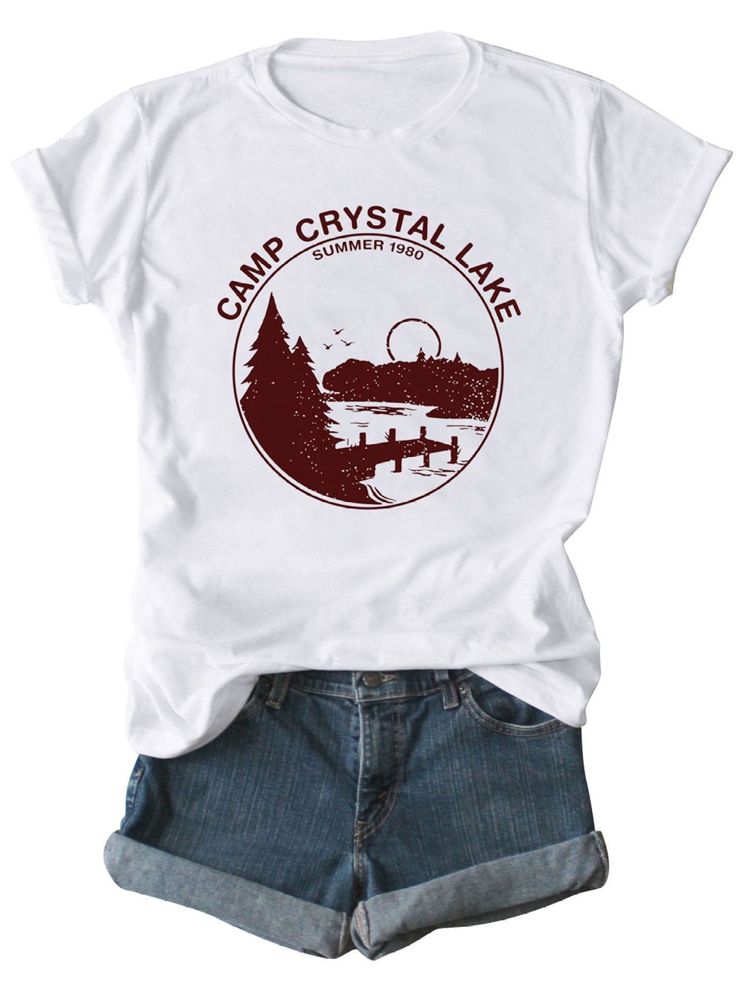 OUNAR Women Camp Crystal Lake Letter 