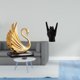 thumbnail image 2 of Figura Decorativa Con Gesto De Mano De Cisne, Colección De Estatuas, Pieza De Arte Moderno, Escultura De Animal Y Dedo Para Sala De Estar, Armario, Apartamento, Dormitorio, Decoración Del, 2 of 8
