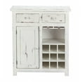 thumbnail image 2 of Rustic White Wine Cabinet with Two Drawers, 2 of 4