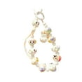 thumbnail image 1 of Llavero con cuentas, llavero con dijes, adornos decorativos colgantes para llaves de coche Blanco, 1 of 9