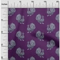thumbnail image 1 of oneOone Cotton Flex Fabric Peacock Block Print Fabric By The Yard 40 Inch Wide, 1 of 4