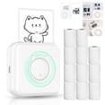 thumbnail image 1 of Printer,Paper Rolls 57mm With Ios Android Printer Printer With 11 Paper 11 Paper Rolls Compatible With All-in-one Printer With I0s Android Sticker Printer All-in-one Buzhi Pocket Printer, 1 of 7