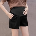 thumbnail image 5 of pstuiky Maternity Biker Shorts with Pockets Plus Size High Waist Stretch Adjustable Support Comfortable Lounge Wear Pregnancy Maternity Pajama Shorts, 5 of 8