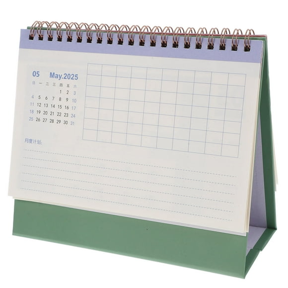 SHOWERORO Desktop Calendars Supplies Desk Calendar 1Set Monthly Planning for Office