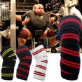 thumbnail image 2 of CAROOTU 2 Pcs Weightlifting Knee Wraps Gym Workout Fitness Compression Knee Support Straps, 2 of 6