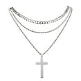 Clearance Yiqing Necklaces & Pendants New Popular Stainless Dough Chain