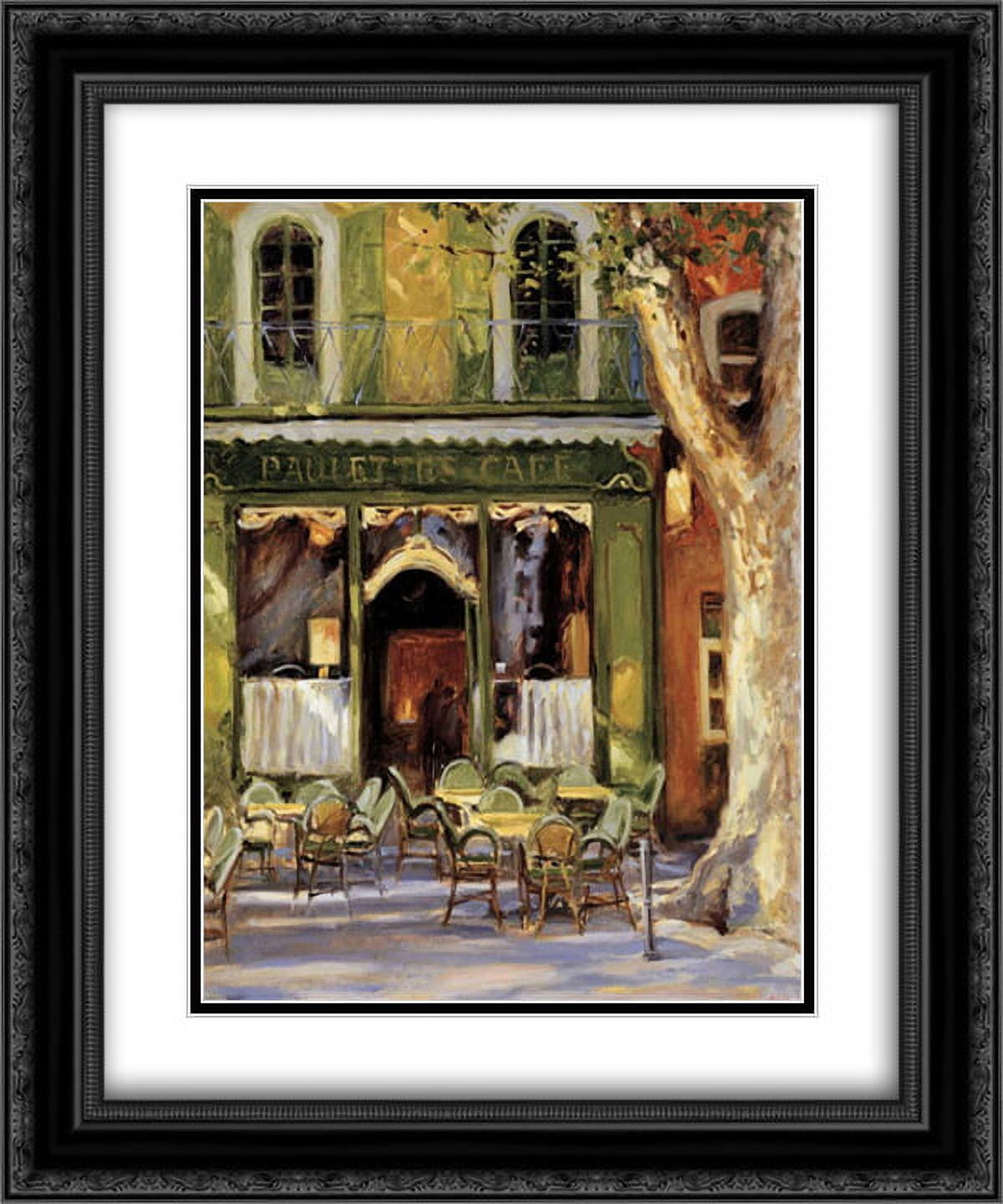 Icelandic Poppies 2x Matted 20x24 Black Ornate Framed Art Print by