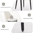 thumbnail image 4 of Set de Two Beige Tela cm de Profundidadining Chairs con Upholstered Cushions Natural Madera Legs y an Ergonómico Curved Back para Kitchen Settings, 4 of 7
