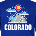 thumbnail image 4 of Inktastic Colorado Mountains and Clouds Long Sleeve Youth T-Shirt, 4 of 5