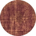 thumbnail image 1 of Ahgly Company Indoor Round Oriental Orange Industrial Area Rugs, 3' Round, 1 of 4