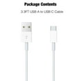 thumbnail image 4 of USB-A to USB-C Cable 3FT Charging & Data Sync, Universal Compatibility White, 4 of 4