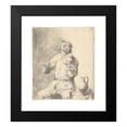 thumbnail image 2 of Hendrik Martensz. Sorgh 12x14 Black Modern Framed Museum Art Print Titled - Man Playing the Violin (1645), 2 of 5