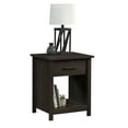 Mainstays Hillside Nightstand with Drawer, Espresso Finish