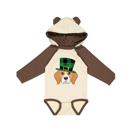 

Inktastic St Patricks Beagle Dog Outfit Gift Baby Boy or Baby Girl Long Sleeve Bodysuit