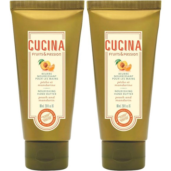 Fruits & Passion [Cucina] Peach and Mandarin Nourishing Hand Butter 60 ml - 2 pack