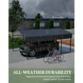 thumbnail image 6 of Metal Carport, 10x15FT/13x20FT Heavy Duty Carport Canopy with Galvanized Steel Roof, Outdoor Portable Garage for Car, Boat, Pickup and Tractor, 6 of 6