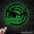 thumbnail image 4 of Handmadetneonsign Archery Metal Wall Art, Archery Metal Sign Wall Decor, Archery Metal Wall Decor, 4 of 5