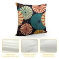 thumbnail image 4 of PIKWEEK  Square Throw Pillow Covers Colorful Japanese Umbrellas Pattern Pillow Cases Decorative for Home Bedroom Sofa Pillowcases Standard, 4 of 5