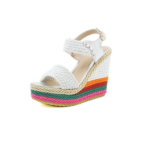 

Harsuny Ladies Beach Lightweight Espadrilles Sandal Comfy Thick Sole Wedge Sandals Work Anti Slip Shoes