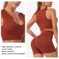 thumbnail image 4 of Traje De Yoga Para Mujer, Traje De Yoga, Entrenamiento, Absorción De Sudor, 2 Piezas, Recorte De Secado Rápido Para Gimnasio, 4 of 7