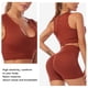 thumbnail image 4 of Traje De Yoga, Traje De Ropa De Yoga Para Mujer Que Absorbe El Sudor, 2 Piezas, Entrenamiento, Elástico De Talle Alto De Secado Rápido Para Gimnasio Para Mujer, 4 of 7