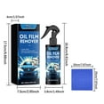 thumbnail image 3 of Clearance,Car Cleaner,Car Glass Cleaner,Windshield Oil Film Cleaner - Glass Film Removal Cream Spray - Effective Glass Film Removal Cream L For Auto And Home Glass To Clear For Car 100ml, 3 of 8