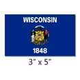 thumbnail image 2 of Wisconsin - United State of America State Flag Vinyl Decal Sticker Car Window Bumper 5 X 3 Inches, 2 of 3