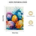thumbnail image 2 of Awypu Colorful Egg Decorative Wall Art Happy Easter Wall Decorative Canvas print Watercolor Painting Art Minimalism Decorative Home Gallery Living Room Bathroom decoration, 2 of 5