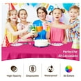 thumbnail image 5 of HeSLehs 12-Pack Premium Plastic 84-Inch Round Tablecloth - Cerise, 5 of 7