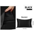 thumbnail image 4 of Silk Pillowcases + Silk Eye Cover With Gift Box Standard Black, 4 of 7