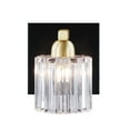 thumbnail image 4 of Aspen Creative 62321, Bathroom Vanity 1 Lights Fixture, 4-3/4" W x 5-5/8" H x 5-1/4" E, Matte Black & Warm Brass Finish, Bulb Not Included, 4 of 8