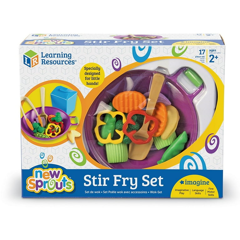 New Sprouts - Stir Fry Play Set - 17 / Set - Assorted - Plastic New Sprouts - Stir Fry Play Set - 17 / Set - Assorted - Plastic