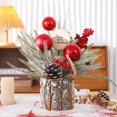thumbnail image 5 of Small Christmas Tree with Lights - 14.56 Inch Artificial Mini Tabletop Christmas Tree with Warm White LED Lights, Prelit Table Tree for Christmas Decoration, 5 of 6