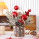 thumbnail image 5 of Adornos navideños, regalos navideños, miniárboles de Navidad artificiales preiluminados, decoraciones navideñas de interior con luces, pequeños árboles de Navidad de bayas y piñas, decoración navideña, 5 of 5