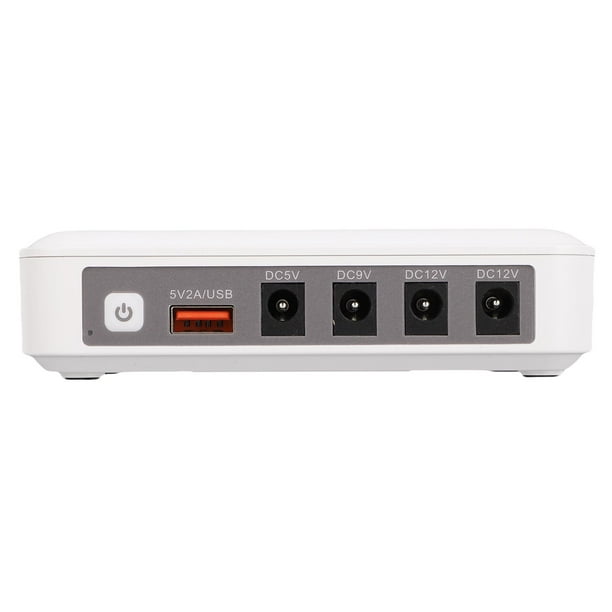 Mini UPS De CC De 6600 MAh Con Respaldo De Batería, Sistemas De Alimentación Ininterrumpida SAI Compatibles Con Multivoltaje De 5 V, 9 V Y 12 V, Para Routers Y Módems