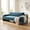 Blue, variant on Christopher Knight Home 3-Seater Sofa with Chenille Upholstery, Wide Armrests, Thick Cushion, Black