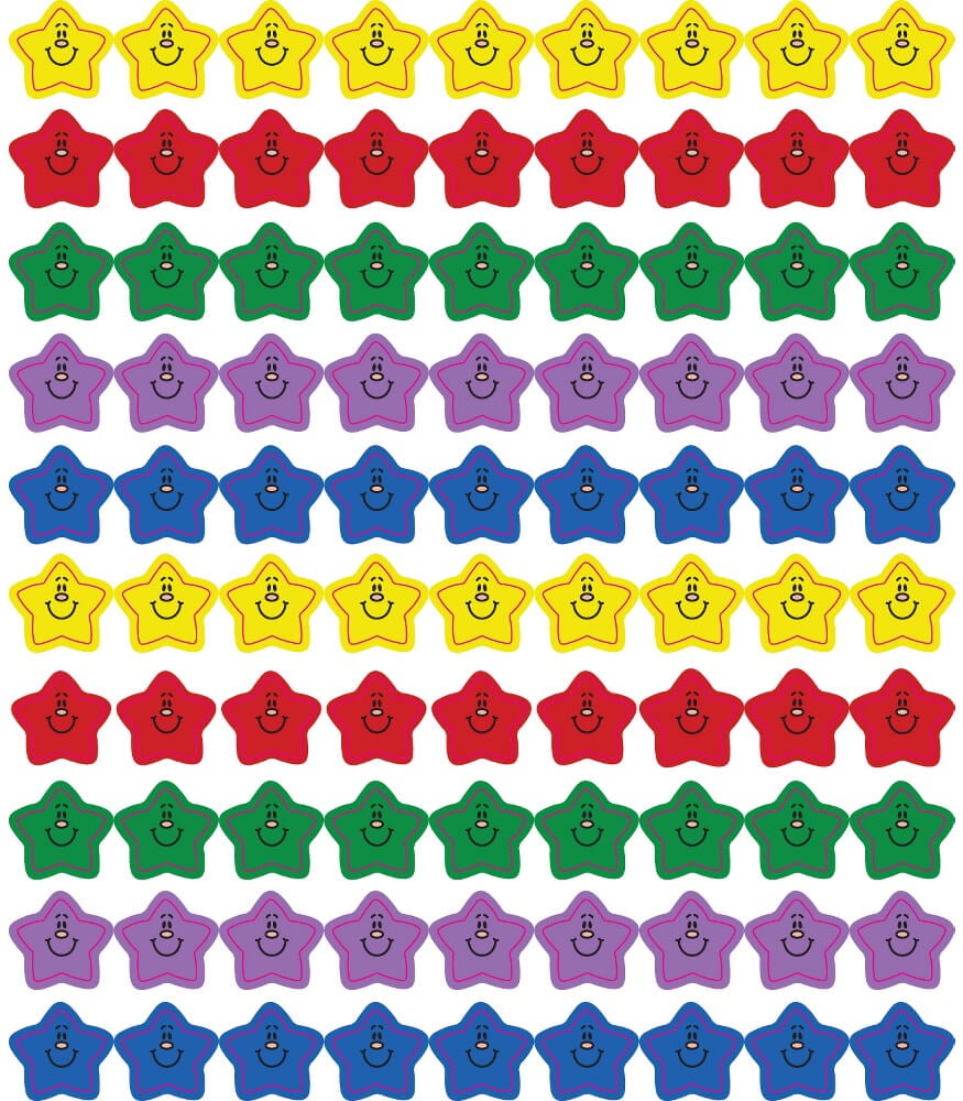 Carson Dellosa Education Smiling Stars Chart Seals (810)