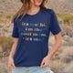 thumbnail image 4 of Camiseta clásica de algodón para mujer: top informal de manga corta y cuello redondo con frase inspiradora, 4 of 8