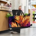 thumbnail image 6 of Tropical Jungle Palm Leaves Large Foldable Oxford Cloth Cube Organizer Tote Bag Toy Basket, 6 of 7