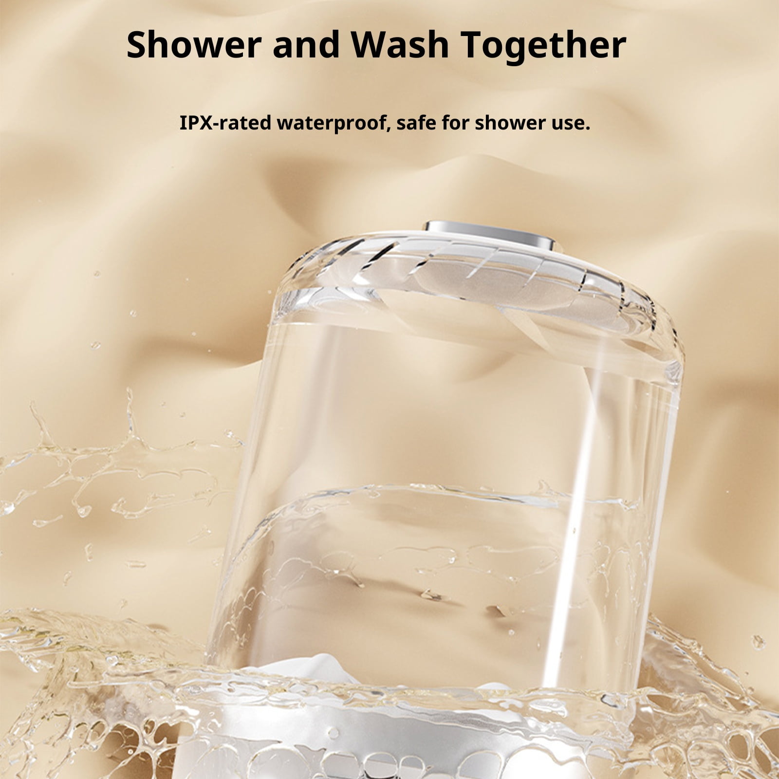 Portable Rechargeable Small Washing Machine ABS Texture Quiet Operations Suitable for Underwear Socks Travel Use