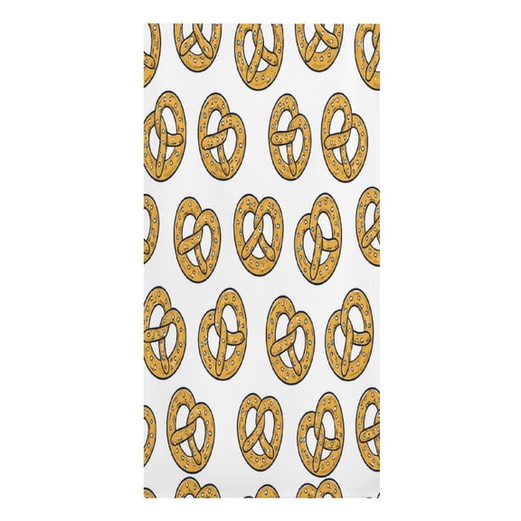 RKSupls Pretzel Pattern Seamless Microfiber Beach Towel Absorbent Compact Towels for Swimming Pool Beach Travel Things for Vacation Essentials Adult Gift,61.4×30.3Inch
