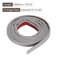 thumbnail image 2 of U-Forma Sellado Tira, Auto Adhesivo TPE Flexible Borde Cinta 5/32'' T x 0.43'' W x 78.74" L para Bricolaje Proyectos, Sellado Juntas, Reparaci?n Muebles, Gris Unique Bargains Parachoques de seguridad para esquinas de muebles, 2 of 6