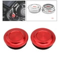 thumbnail image 3 of LOVIVER 2Pcs Aluminum Motorcycle Frame Hole Caps Cover Plug Decorative Parts Red, 3 of 8