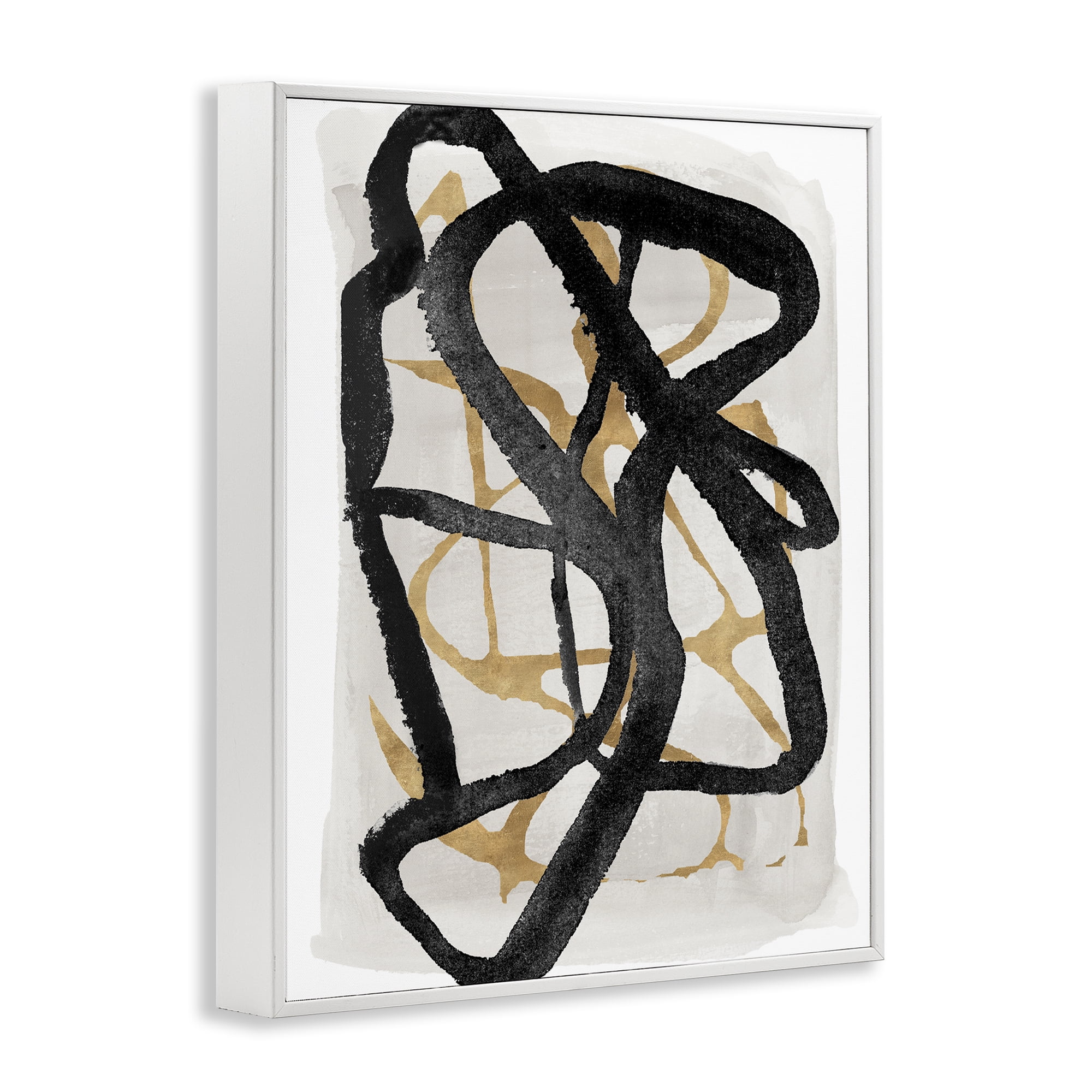 Stupell Industries Expressive Hindsight in Black White Framed Giclee Art, design by Lucille Price