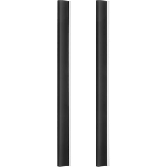 HUGFEGWE 2pcs Plastic Strip Replacement for Dustpan Edge Bar Dust Pan Inlet Soft Pressing Strips Protector Garbage Shovel Closing Edges Straps Dustpan Repair Accessories Black UA824-5669
