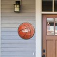 thumbnail image 2 of Basketball Wooden Custom House Number Sign by G. DeBrekht | Love Family Kids D�cor - MA989801, 2 of 7